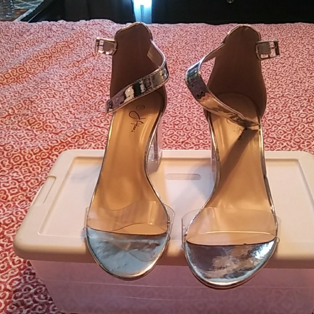 J. Adams clear heel shoes